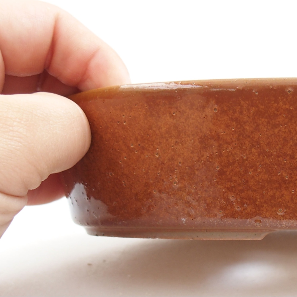 kerámia bonsai tál 22 x 17 x 5 cm, zöld