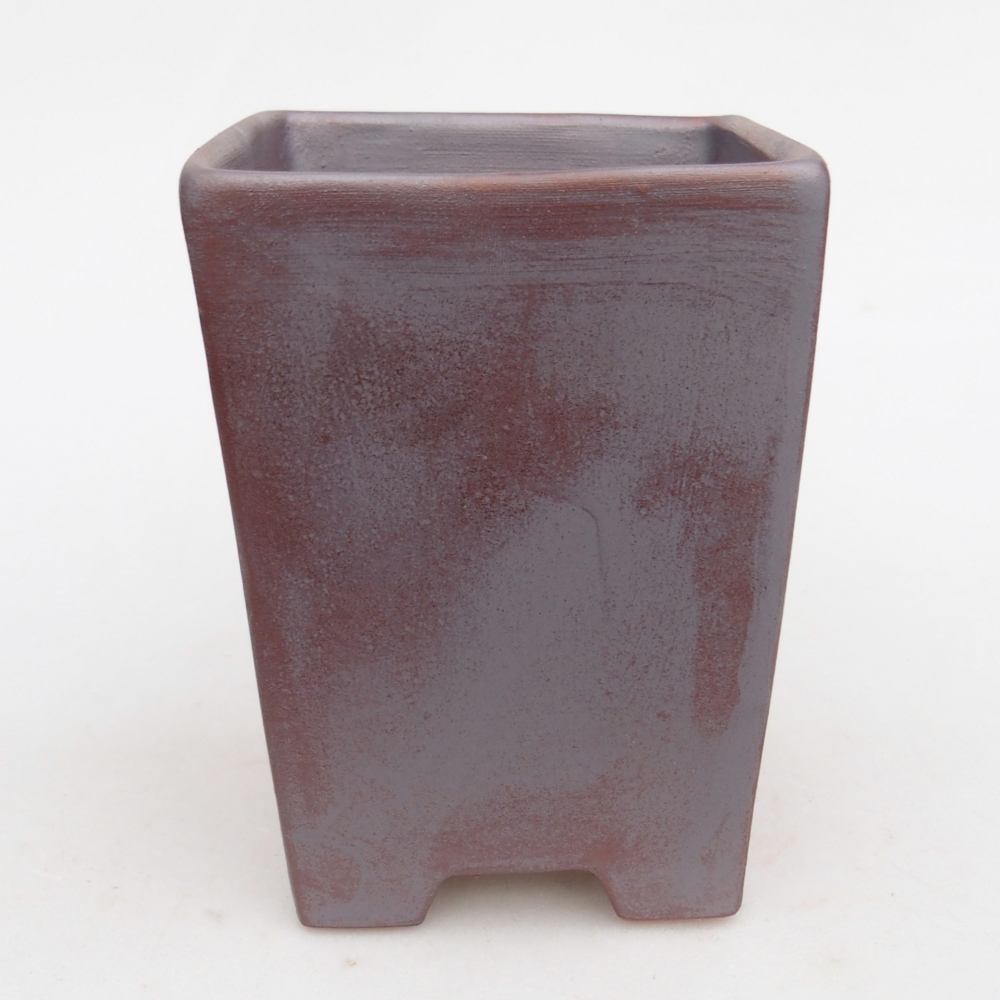 Kerámia bonsai tál 9 x 9 x 12,5 cm, fém színben