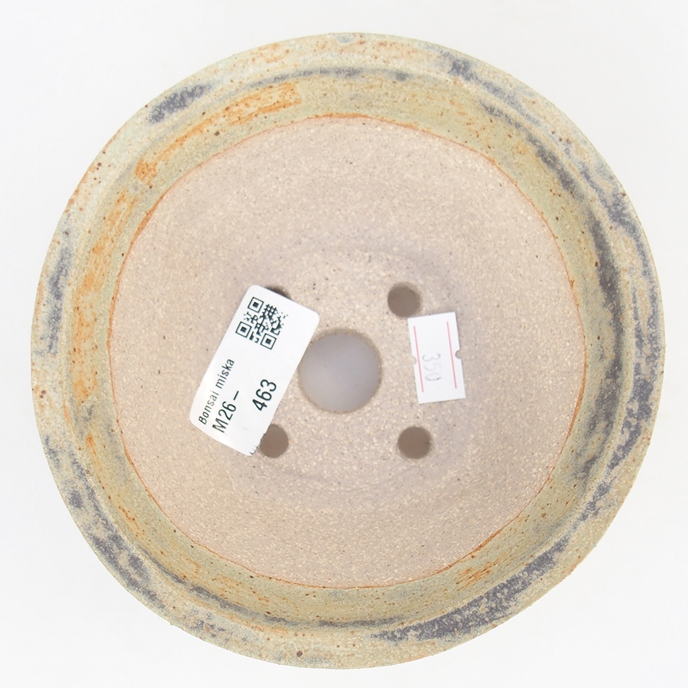 Kerámia bonsai tál 13,5 x 13,5 x 6,5 cm, zöld