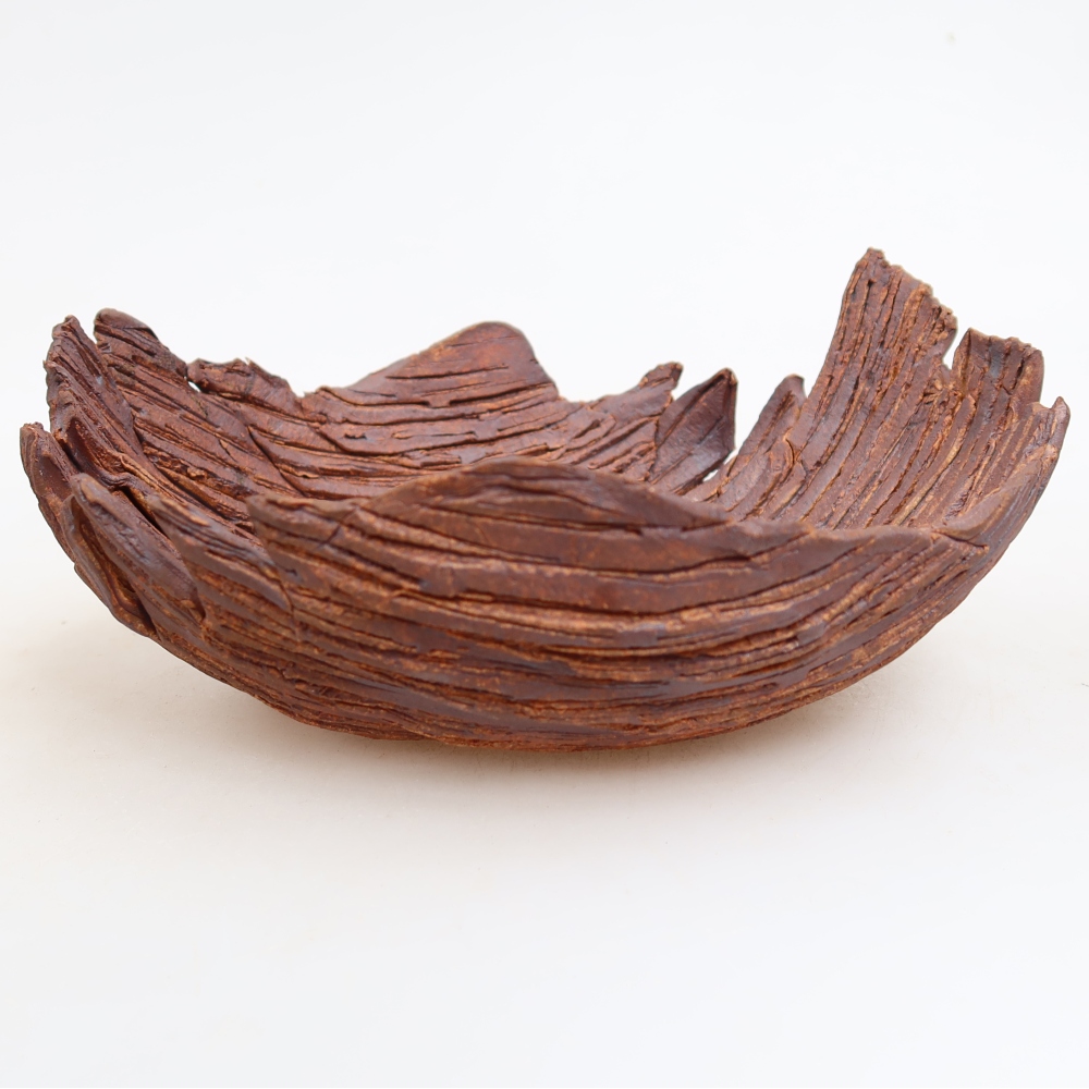 Kerámia héj  18 x 15 x 8 cm, barna színű