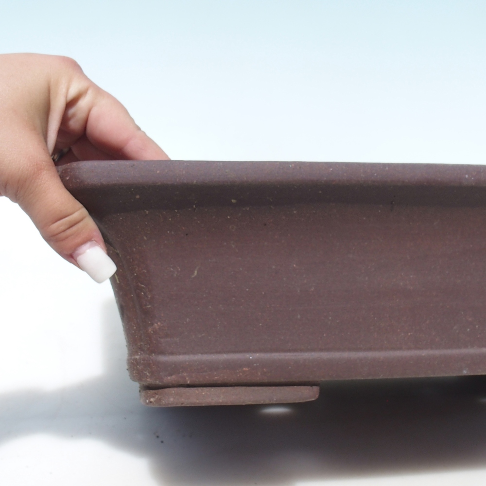 Bonsai tál 42 x 33 x 10 cm - barna