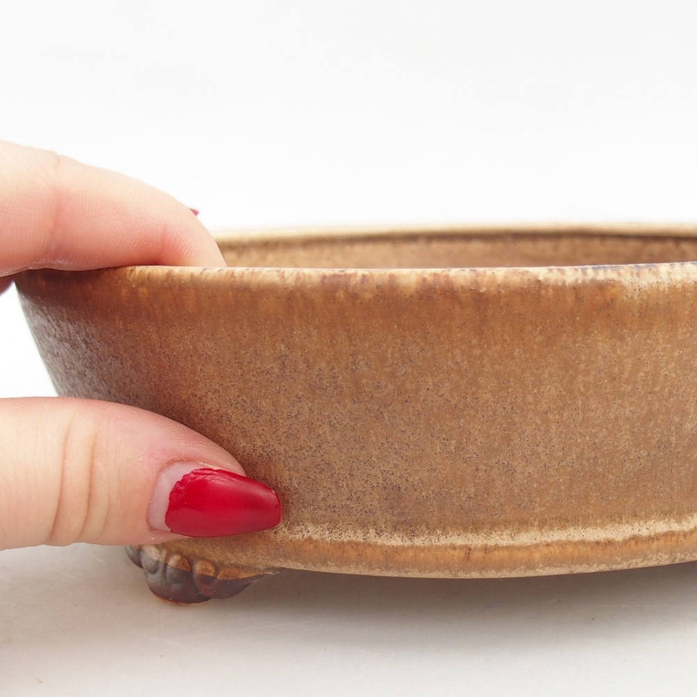 kerámia bonsai tál 18 x 18 x 5 cm, rózsaszínű