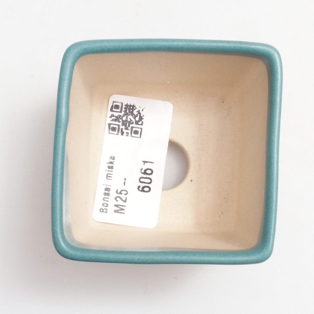 kerámia bonsai tál 6,5 x 5,5 x 4 cm, kék színben