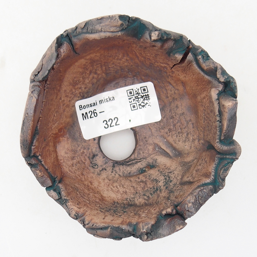 Kerámia kagyló 9 x 8,5 x 6 cm , zöld színű