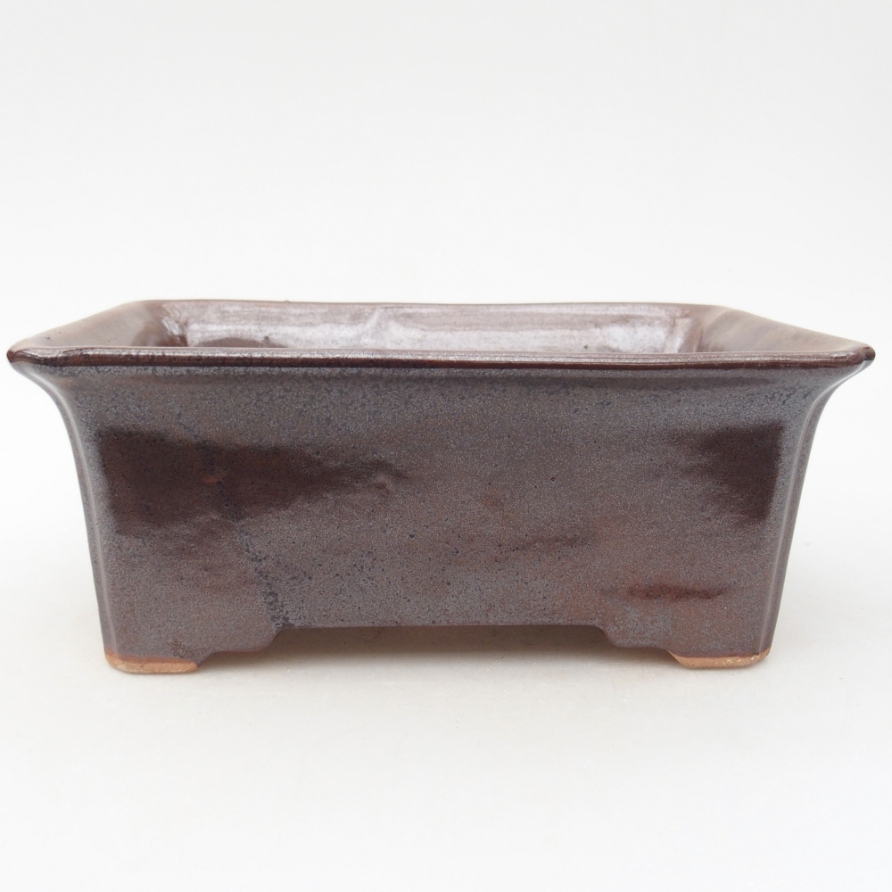 kerámia bonsai tál 18 x 14 x 7 cm, barna