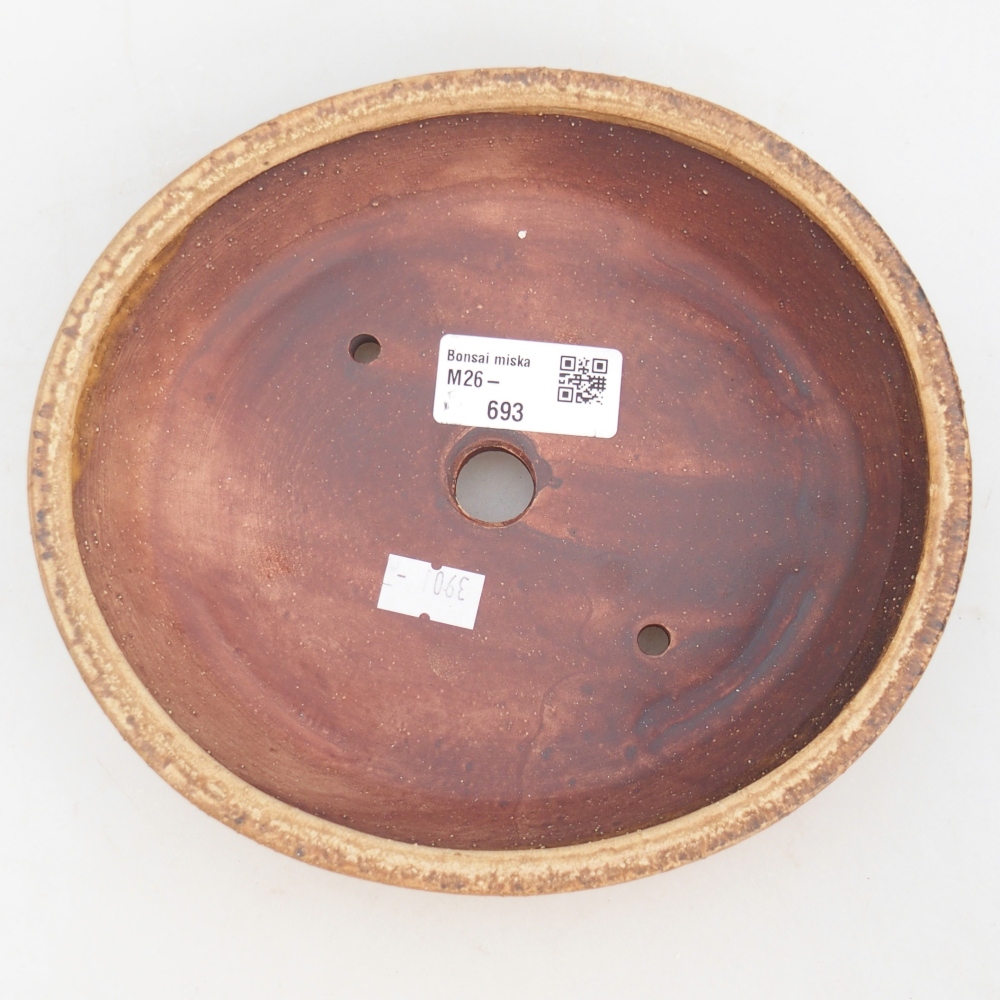 Kerámia bonsai tál 18,5 x 16,5 x 4,5 cm, rózsaszínű