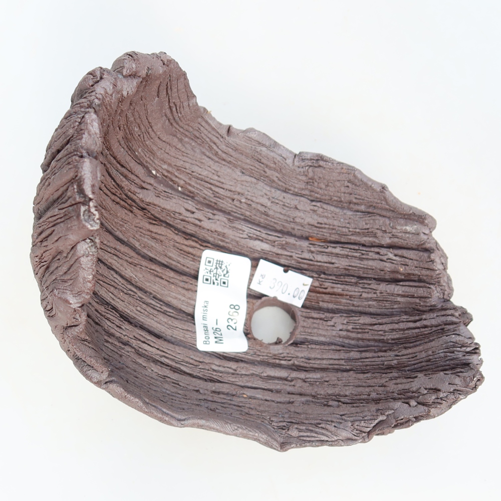 Kerámia héj  13,5 x 11 x 13,5 cm, barna színű