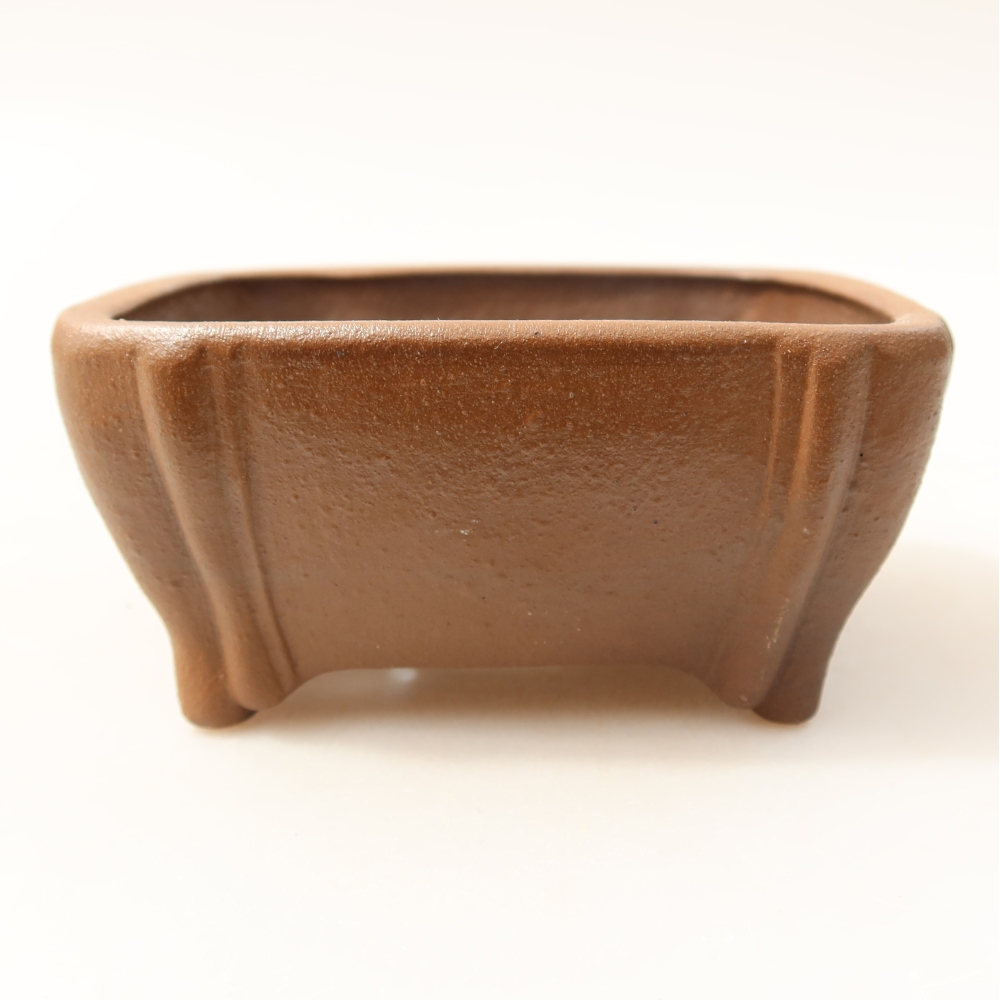 kerámia bonsai tál 10,5 x 10,5 x 4,5 cm, barna