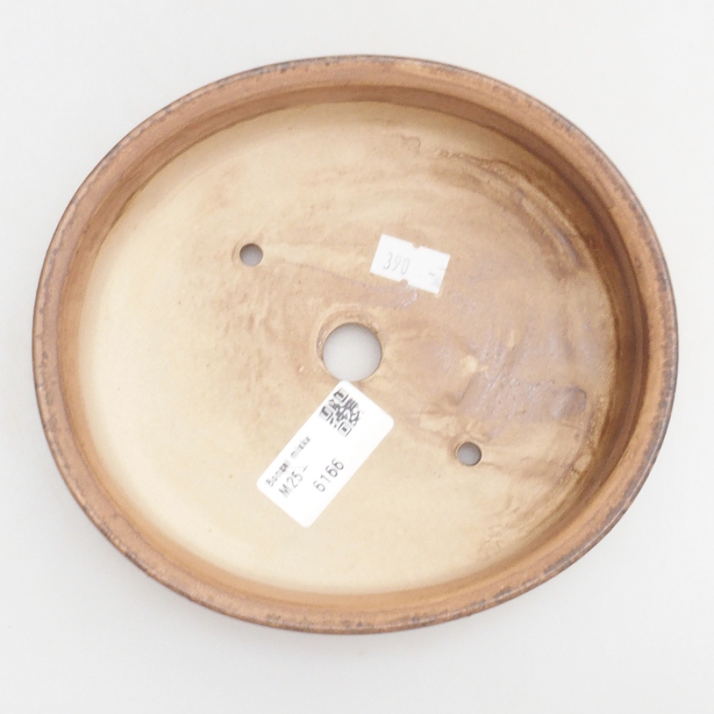 kerámia bonsai tál 10 x 8,5 x 4 cm, barna