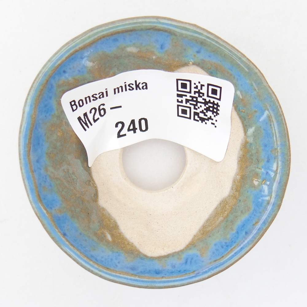 Mini bonsai tál 5,5 x 5,5 x 2,5 cm, kék színben