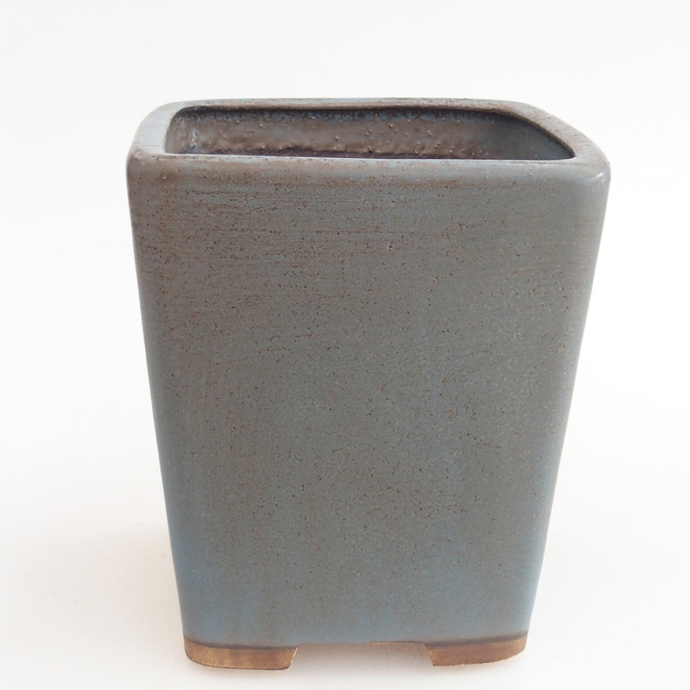 kerámia bonsai tál 10 x 10 x 12 cm, kék színben