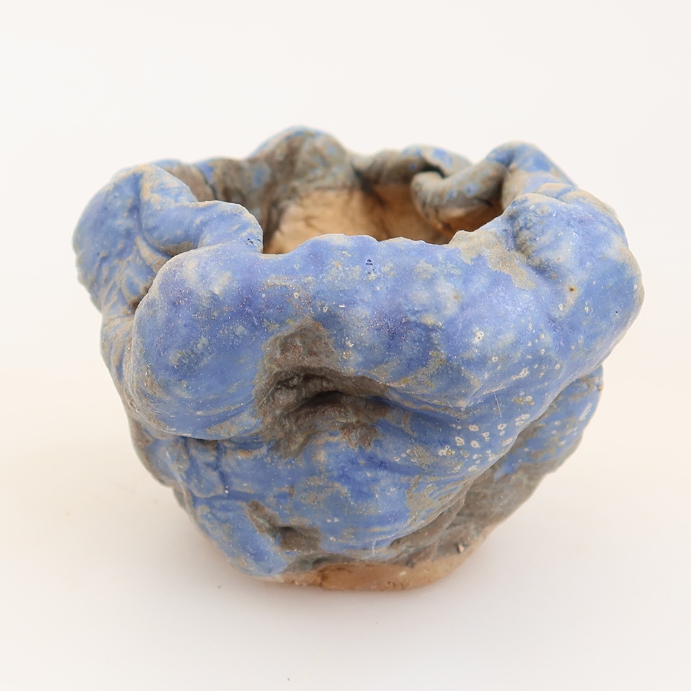 Kerámia héj  5 x 4 x 5 cm, kék színű