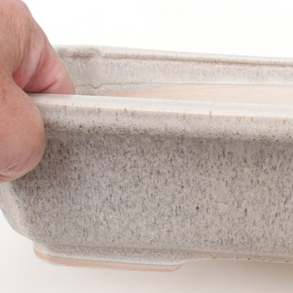 Bonsai tál H07 - 30 x 20,5 x 8 cm. - bézs színű