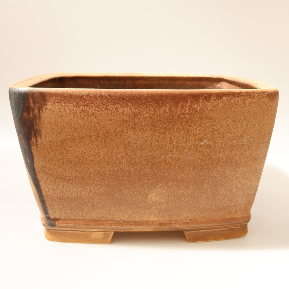 Kerámia bonsai tál, 26,5 x 26,5 x 15,5 cm, rózsaszín