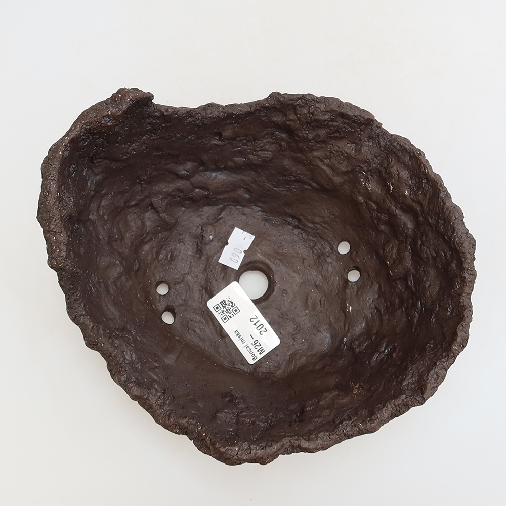 Kerámia héj, 18 x 16 x 13 cm, barna színű