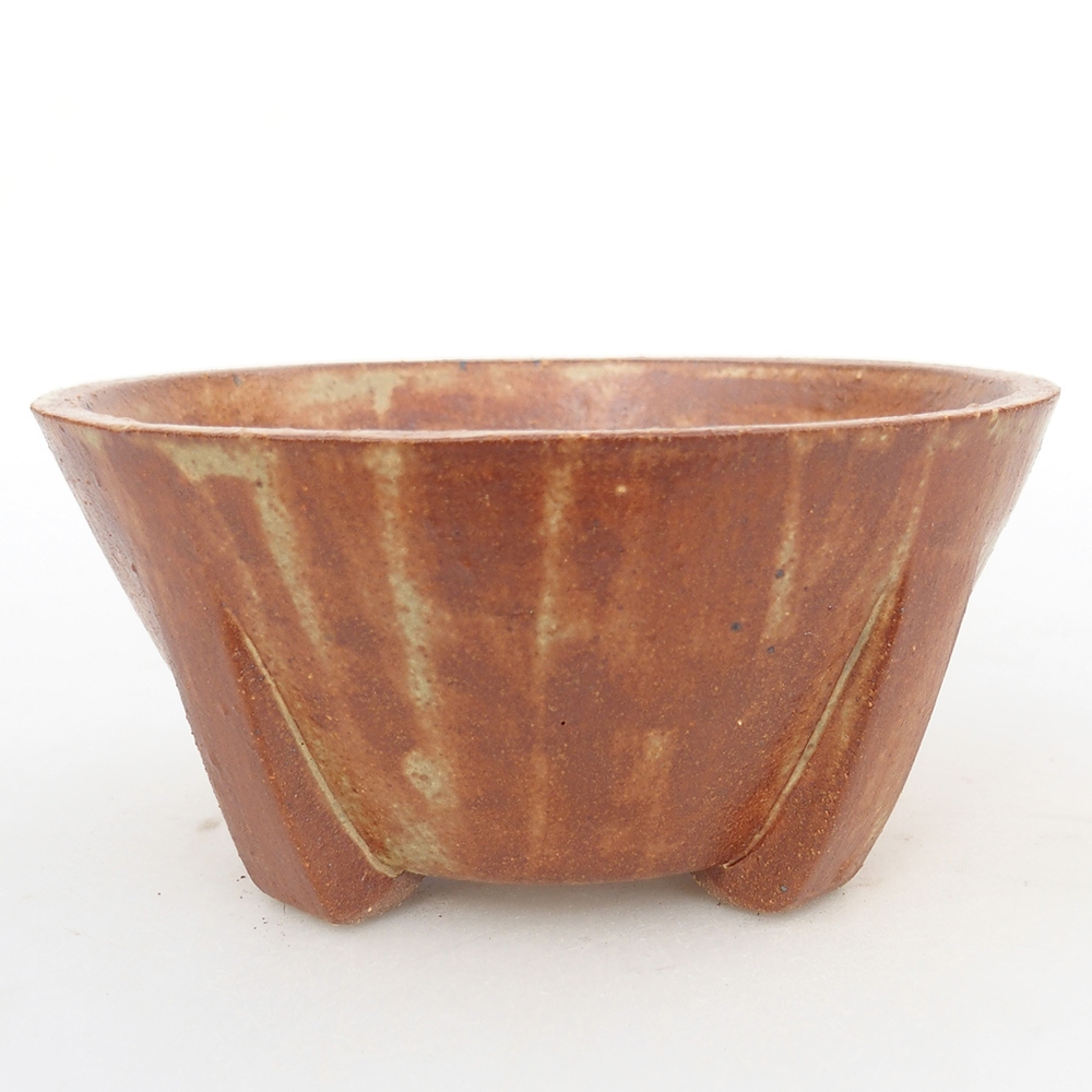 kerámia bonsai tál 13,5 x 13,5 x 6,5 cm, barna