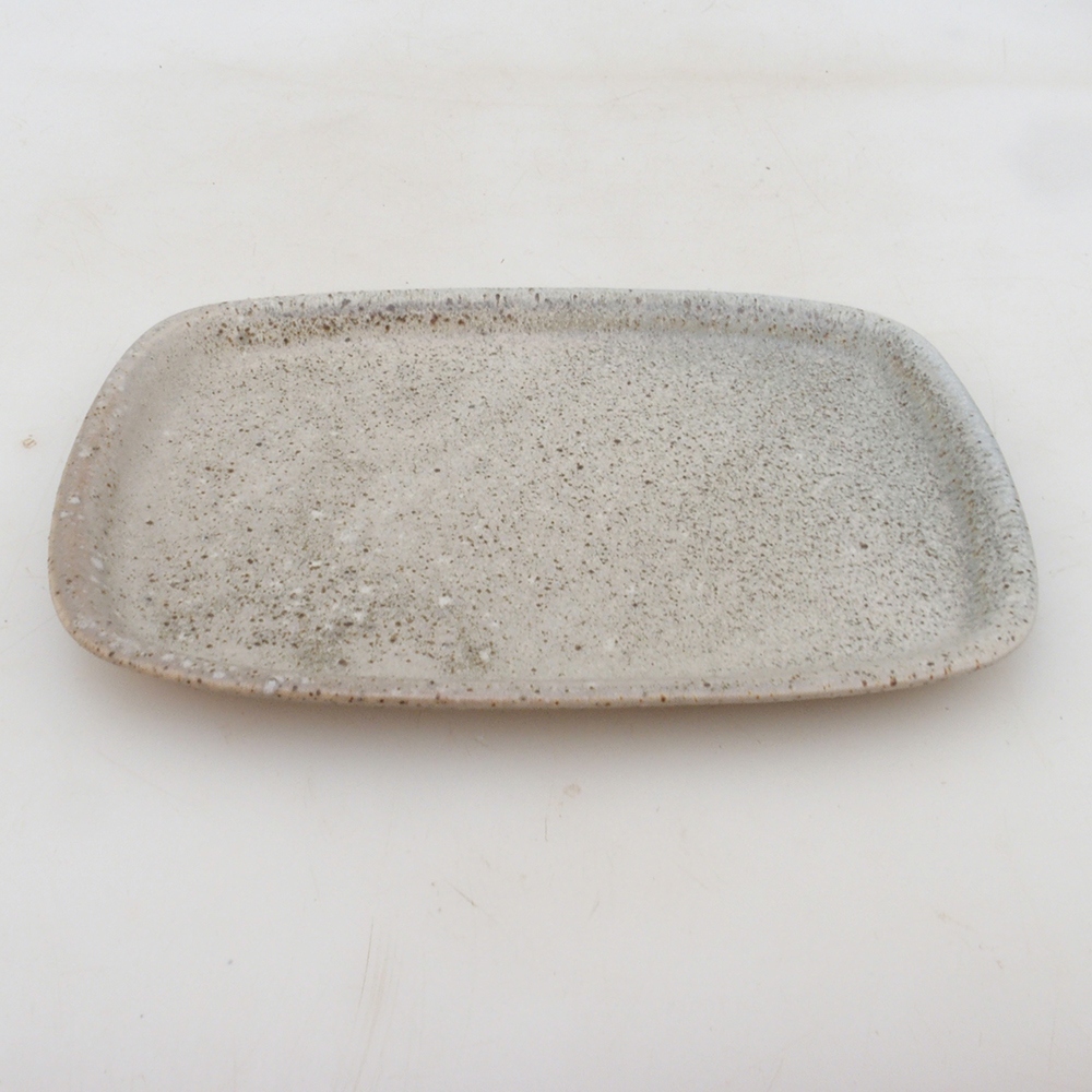 Kerámia csészealj H02 - 17,5 x 12 x 1 cm - bézs színű