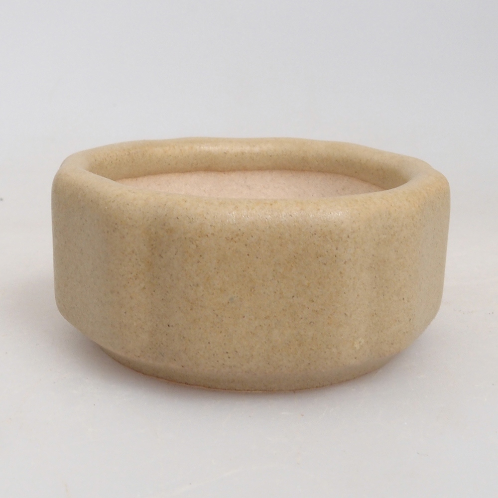 Mini bonsai tál 4,5 x 4,5 x 2 cm, barna