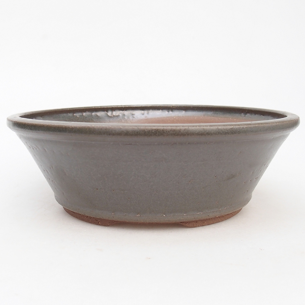 Kerámia bonsai tál 19 x 19 x 6,5 cm, fém színben