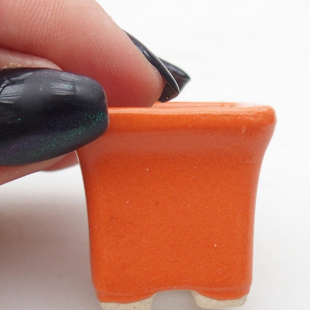 Mini bonsai tál 2,5 x 2,5 x 2,5 cm, narancssárga