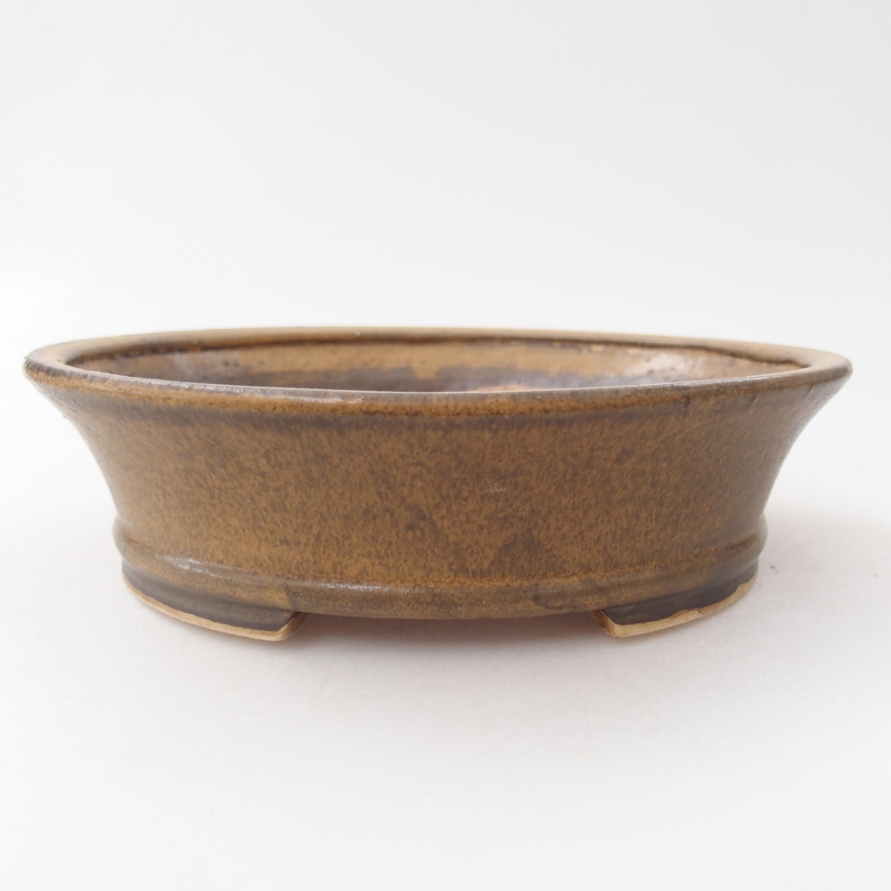 kerámia bonsai tál 17,5 x 16 x 4,5 cm, barna