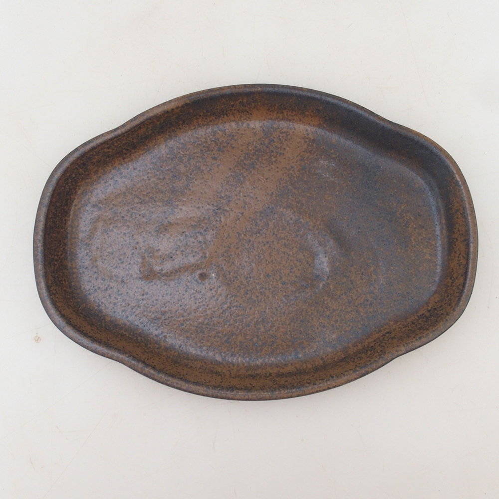 Kerámia tál H75 - 18,5 x 13 x 1,5 cm - barna