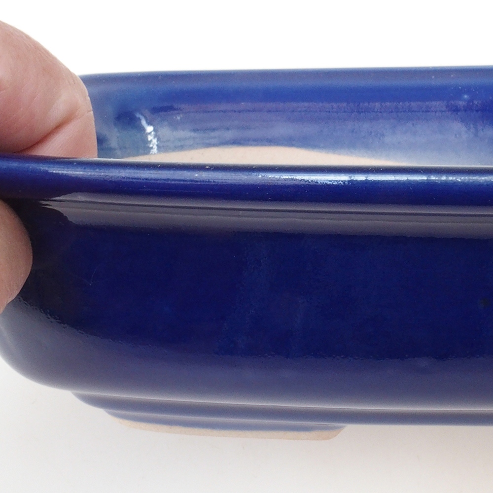 Bonsai tál H08 - 25 x 19,5 x 6 cm. - kék