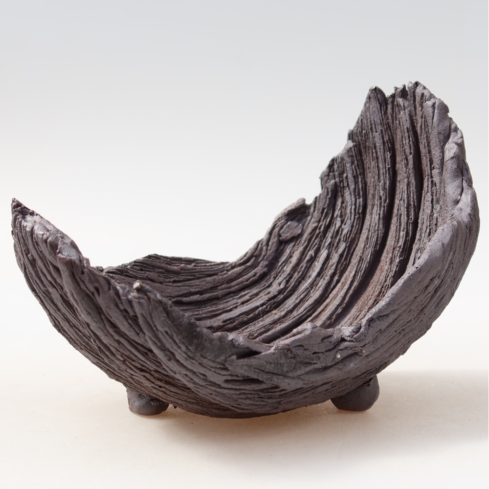Kerámia héj  14,5 x 11 x 12 cm, barna színű