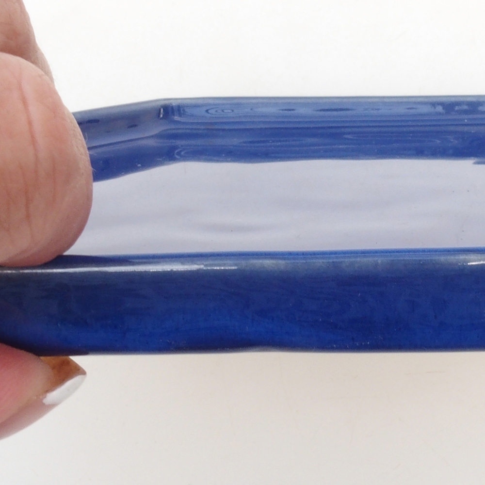 kerámia tál H53 -18,5 x 17 x 1 cm - kék