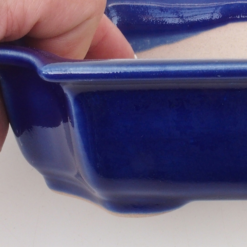 Bonsai tál H03 - 16,5 x 12 x 4,5 cm. - kék