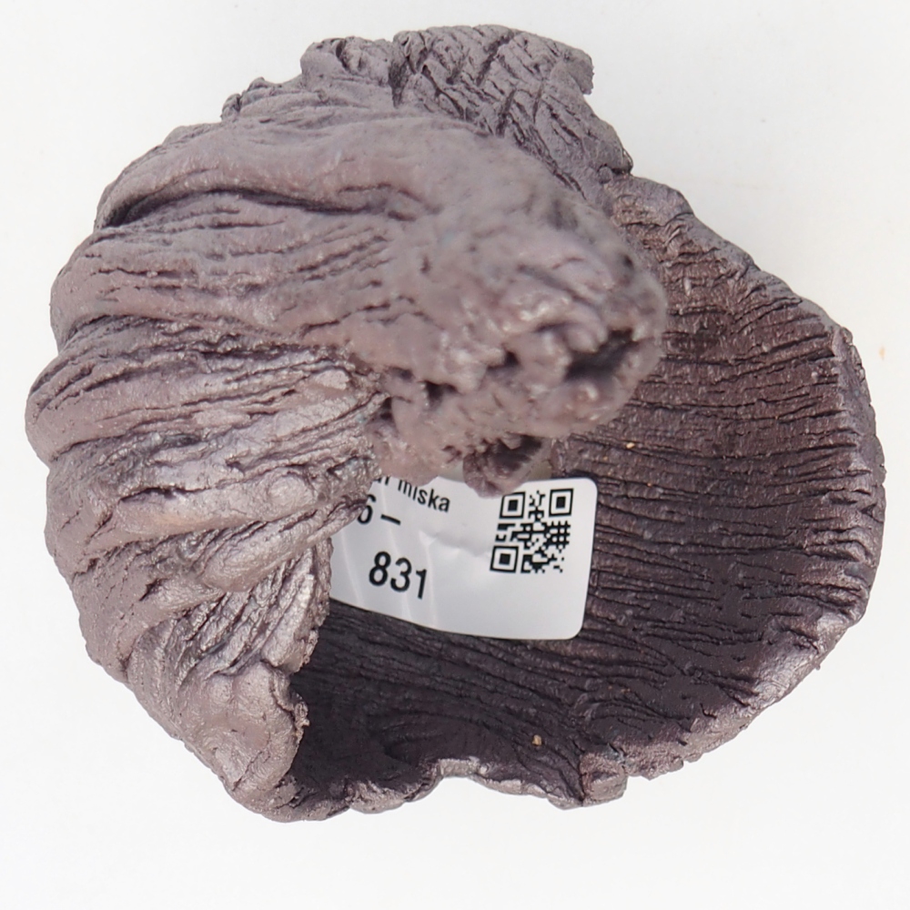 Kerámia kagyló 8 x 9 x 14,5 cm , fémes színű