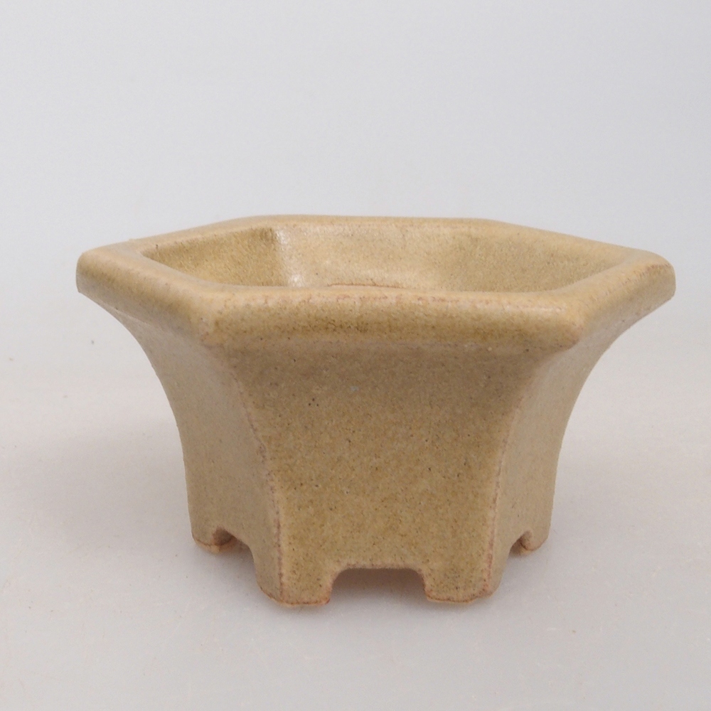 Mini bonsai tál 4,5 x 4,5 x 2,5 cm, barna