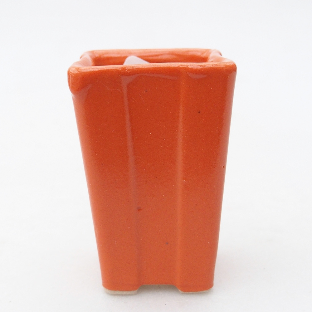 Mini bonsai tál 3,5 x 3,5 x 5,5 cm, narancssárga