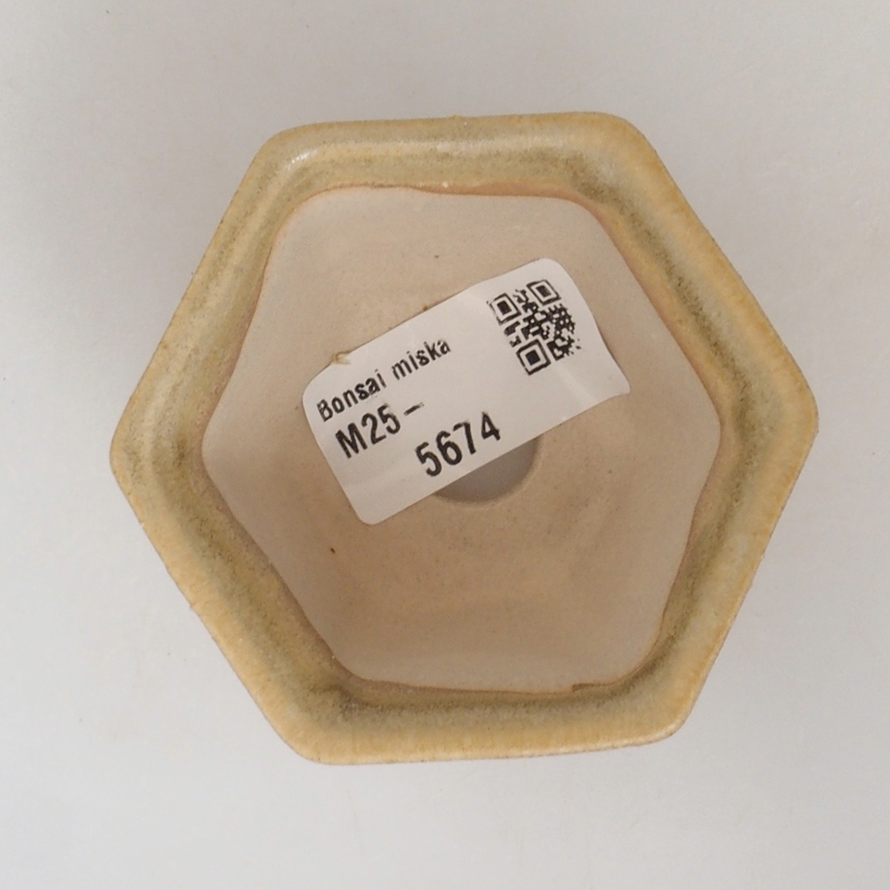 Mini bonsai tál 7 x 7 x 5 cm, barna