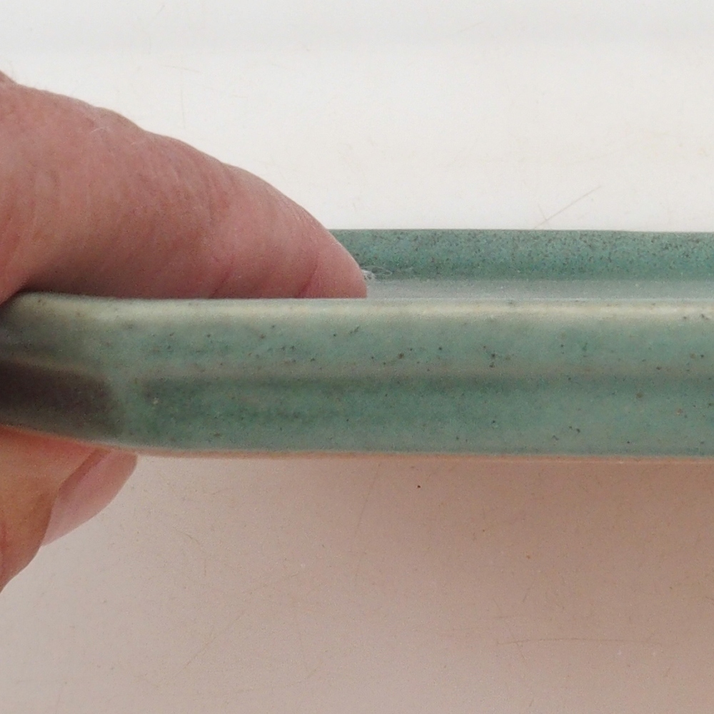 Kerámia tál H14 - 18 x 18 x 1 cm - zöld