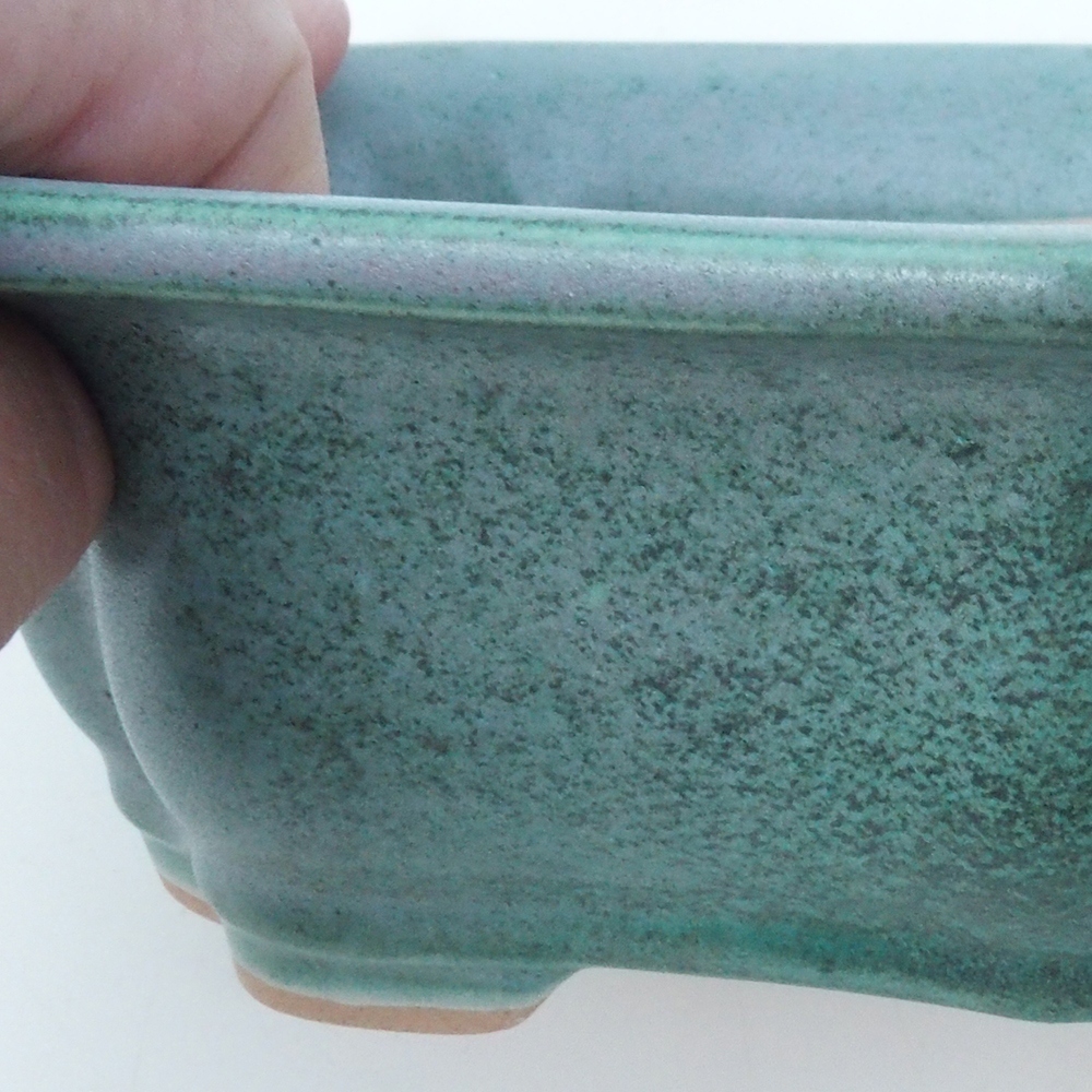 Bonsai tál H51 - 18 x 14 x 5 cm. - zöld