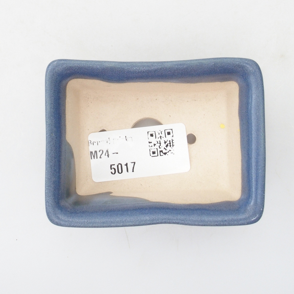 Mini bonsai tál 8 x 6 x 3 cm, kék