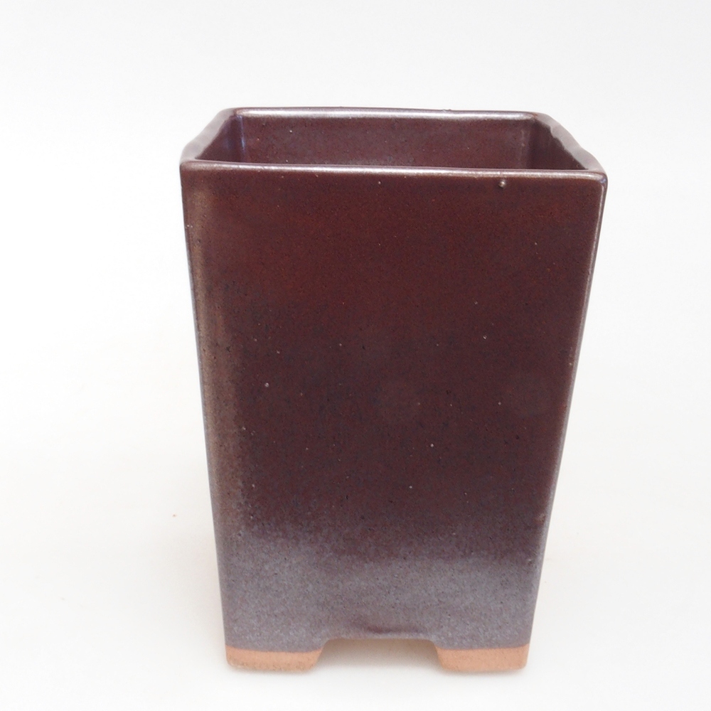 kerámia bonsai tál 9 x 9 x 12 cm, barna