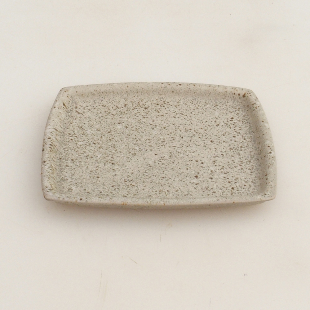 Kerámia csészealj H11 - 11,5 x 9,5 x 1 cm - bézs színű