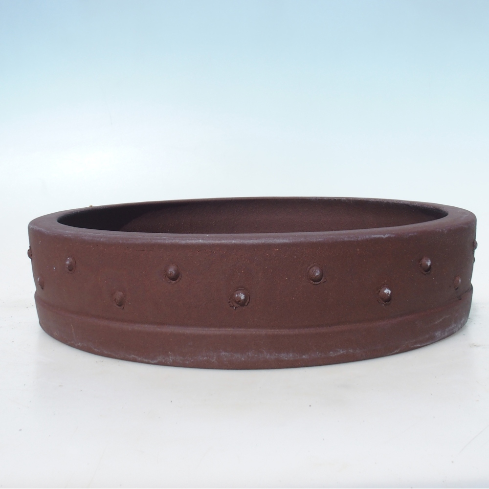 Bonsai tál 37 x 37 x 8,5 cm nyírfa barna