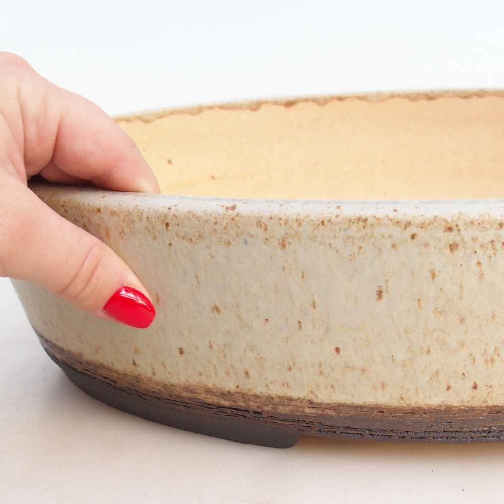 Bonsai tál 39 x 31 x 8 cm , bézs színű