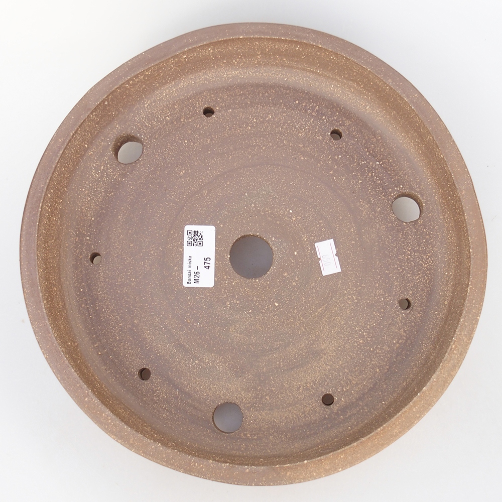 Kerámia bonsai tál 27,5 x 27,5 x 6,5 cm, barna