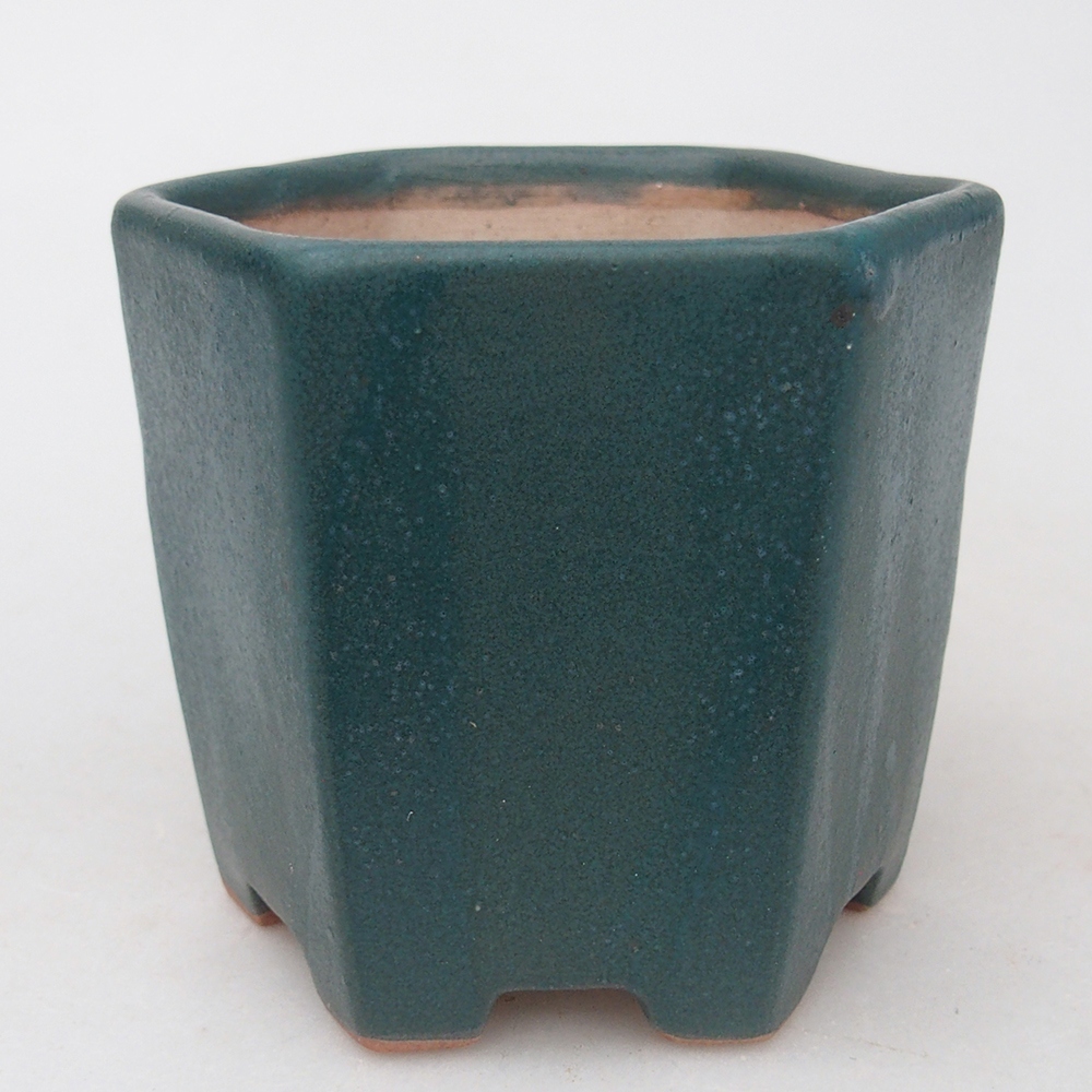 kerámia bonsai tál 9,5 x 8,5 x 8 cm, kék színben