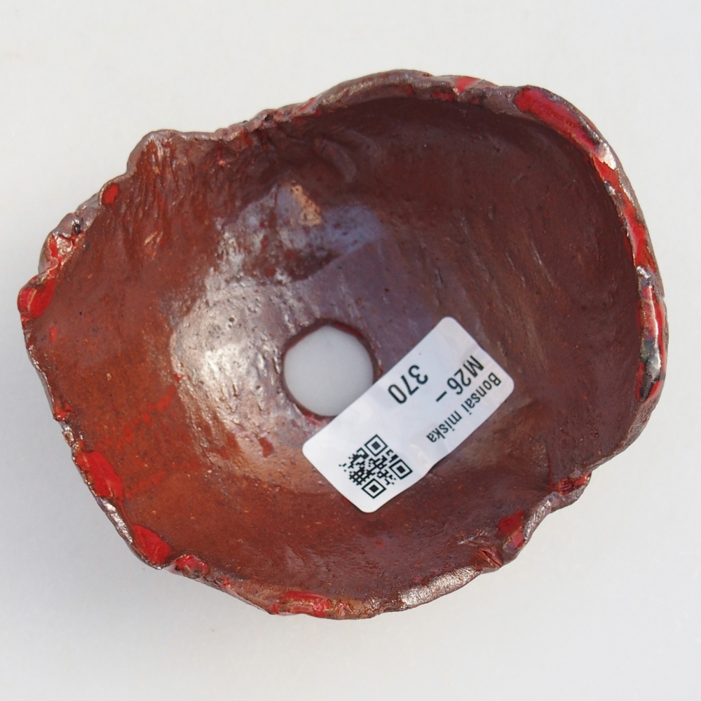 Kerámia kagyló 10 x 9,5 x 5,5 cm , színe barna