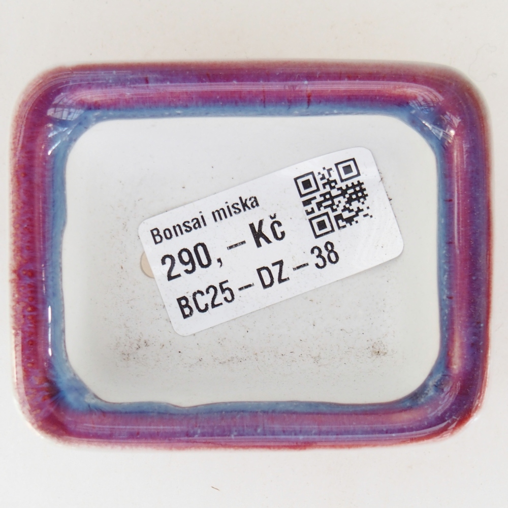 Mini bonsai tál 7 x 5,5 x 3 cm, lila színű