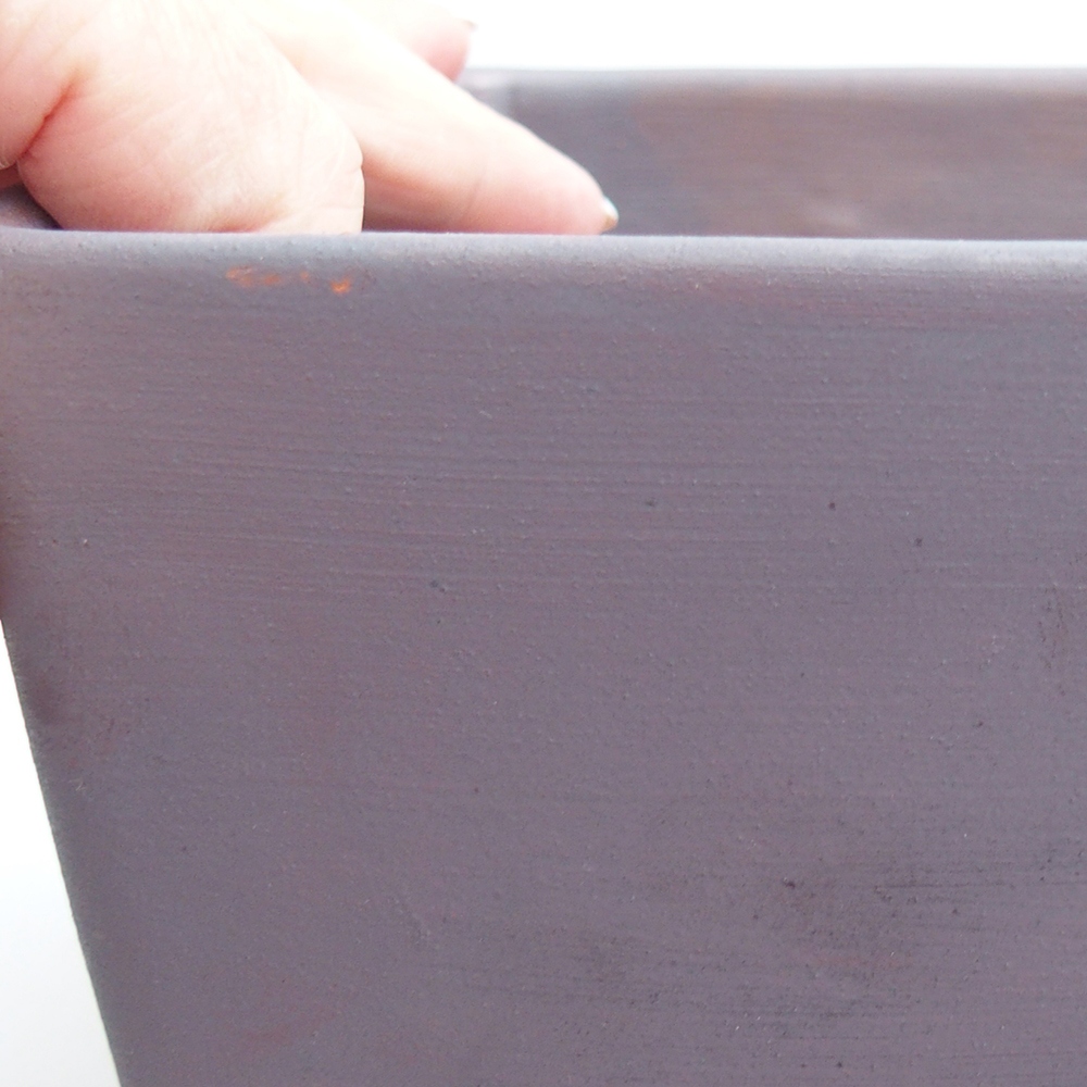 Kerámia bonsai tál 15 x 15 x 10,5 cm, fém színben