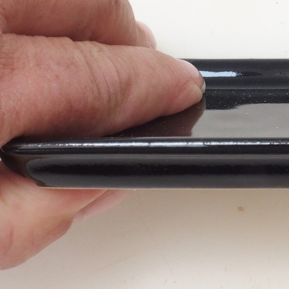 Téglalap alakú bonsai tálca D5-S - 11,5 x 8,5 x 1 cm - fekete