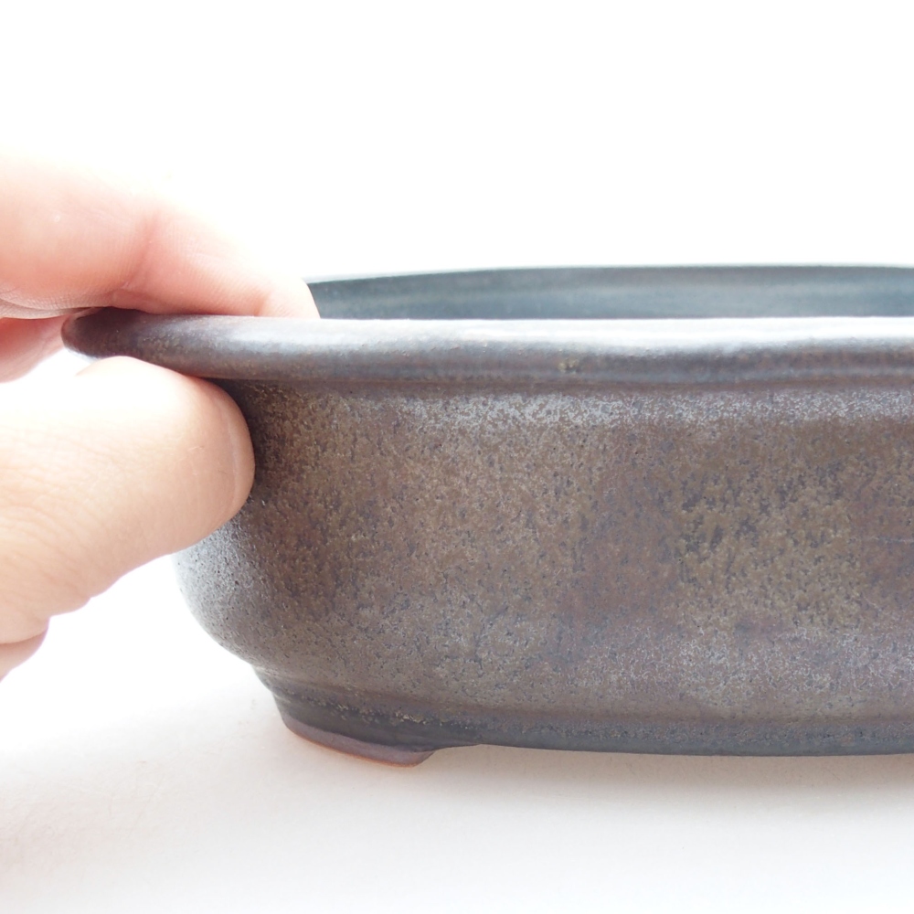 kerámia bonsai tál 22 x 17 x 5 cm, zöld