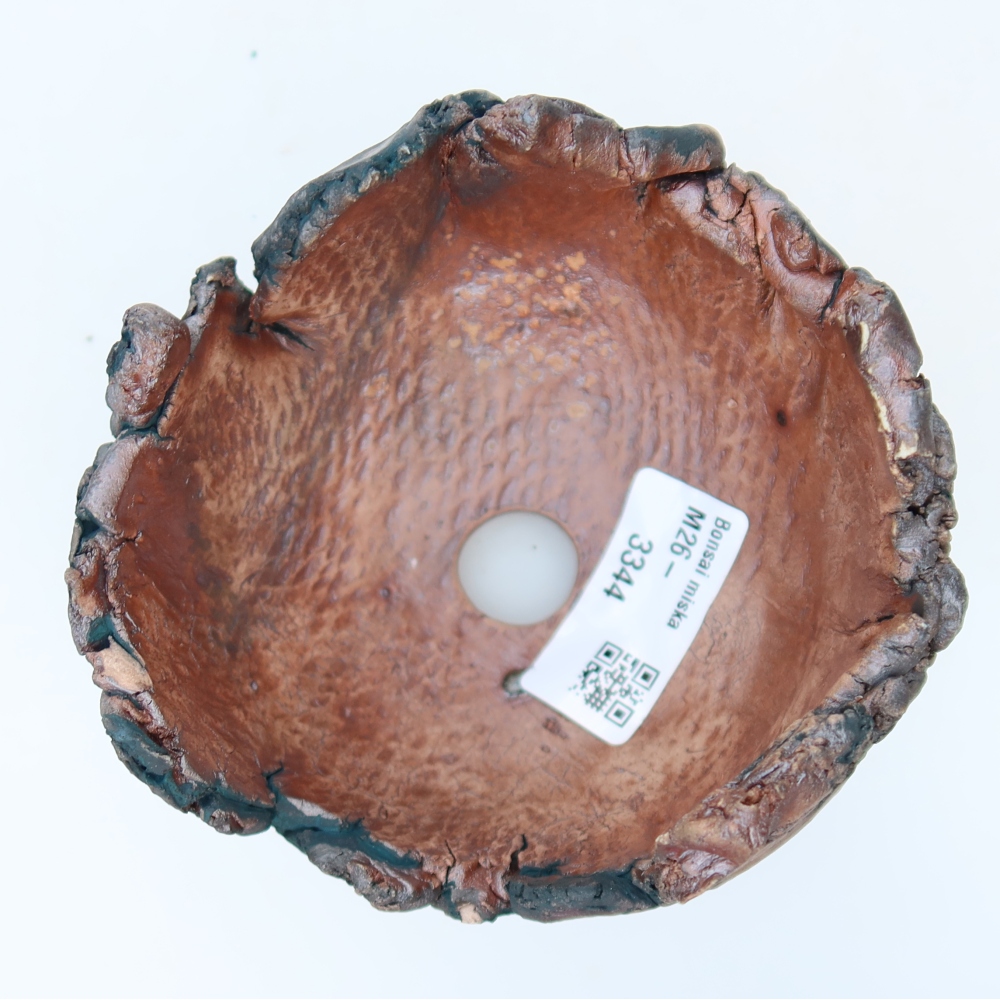 Kerámia héj  11 x 11 x 8 cm, zöld színű