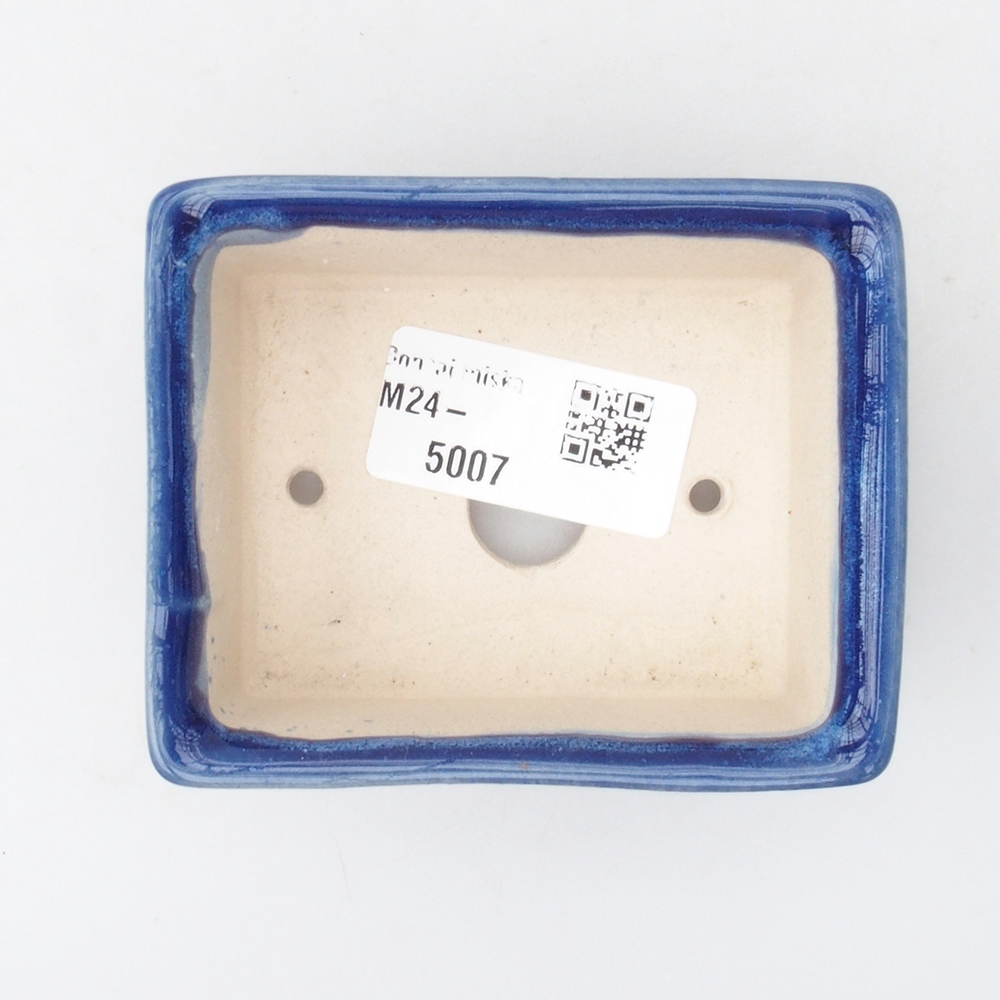 Mini bonsai tál 8 x 7 x 3,5 cm, kék színben